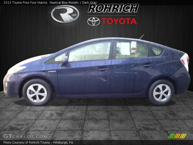 Nautical Blue Metallic / Dark Gray 2013 Toyota Prius Four Hybrid