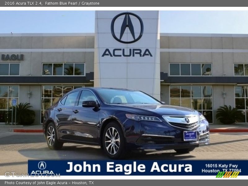 Fathom Blue Pearl / Graystone 2016 Acura TLX 2.4