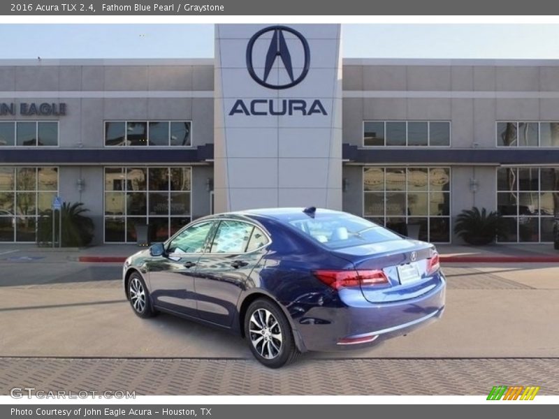 Fathom Blue Pearl / Graystone 2016 Acura TLX 2.4