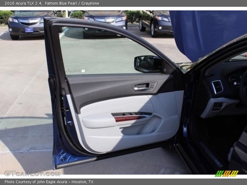 Fathom Blue Pearl / Graystone 2016 Acura TLX 2.4
