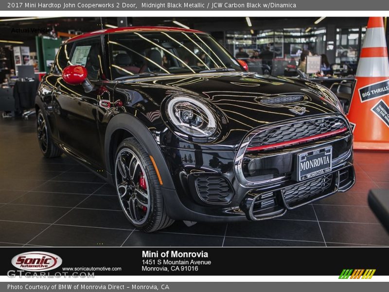 Midnight Black Metallic / JCW Carbon Black w/Dinamica 2017 Mini Hardtop John Cooperworks 2 Door