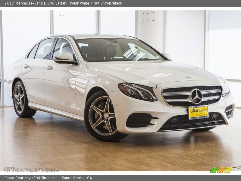 Polar White / Nut Brown/Black 2017 Mercedes-Benz E 300 Sedan
