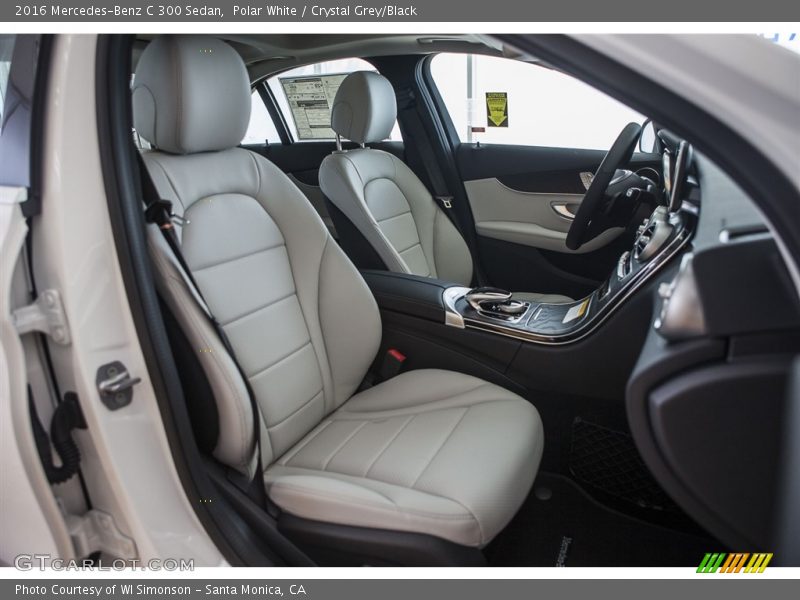 Polar White / Crystal Grey/Black 2016 Mercedes-Benz C 300 Sedan
