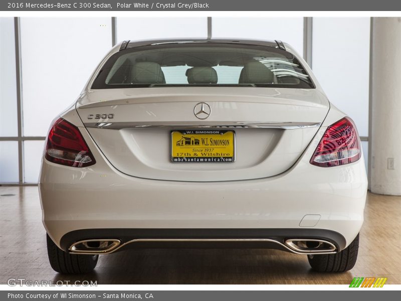 Polar White / Crystal Grey/Black 2016 Mercedes-Benz C 300 Sedan
