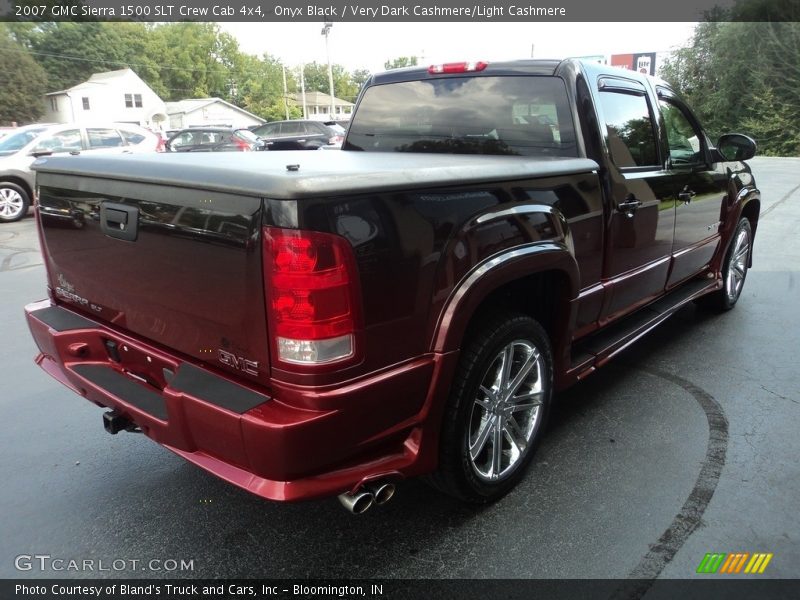 Onyx Black / Very Dark Cashmere/Light Cashmere 2007 GMC Sierra 1500 SLT Crew Cab 4x4