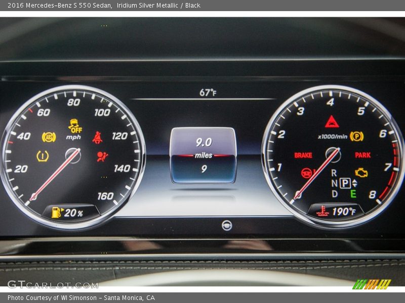 Iridium Silver Metallic / Black 2016 Mercedes-Benz S 550 Sedan