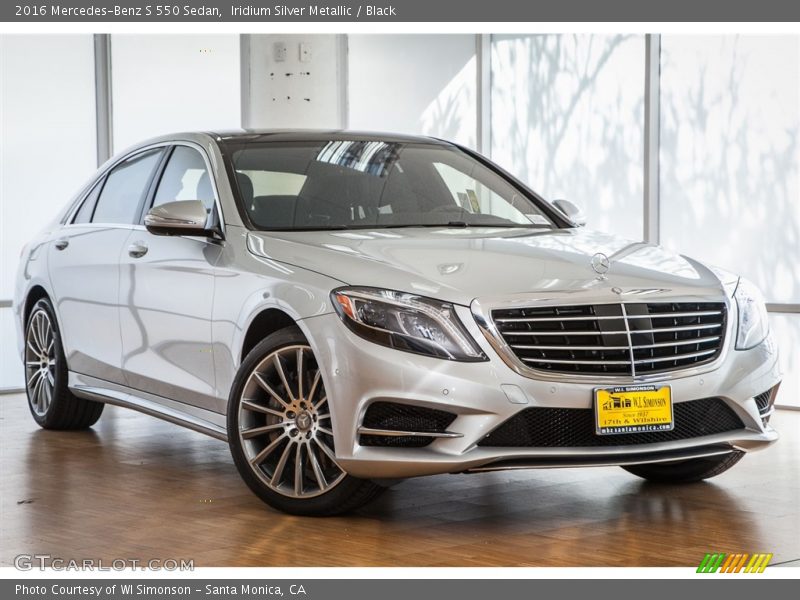Iridium Silver Metallic / Black 2016 Mercedes-Benz S 550 Sedan