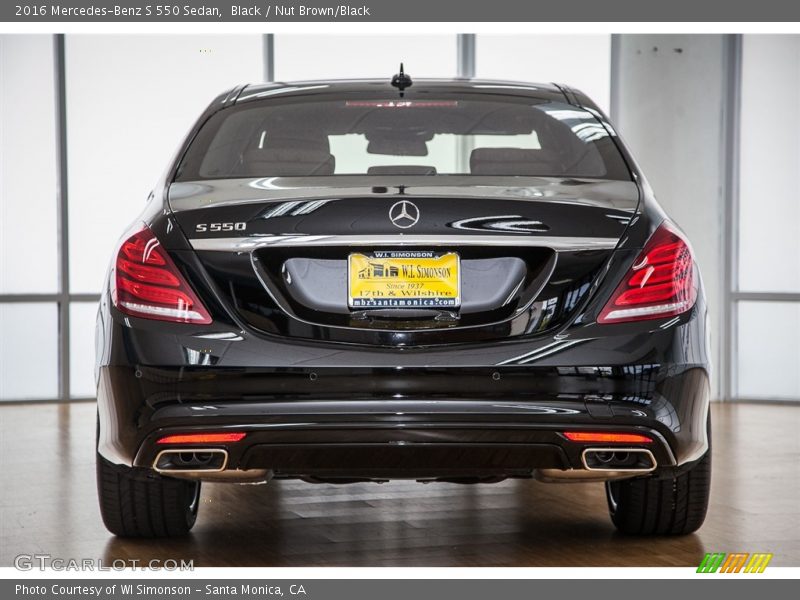 Black / Nut Brown/Black 2016 Mercedes-Benz S 550 Sedan