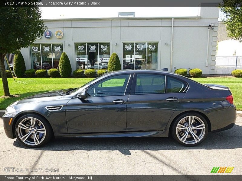 Singapore Grey Metallic / Black 2013 BMW M5 Sedan