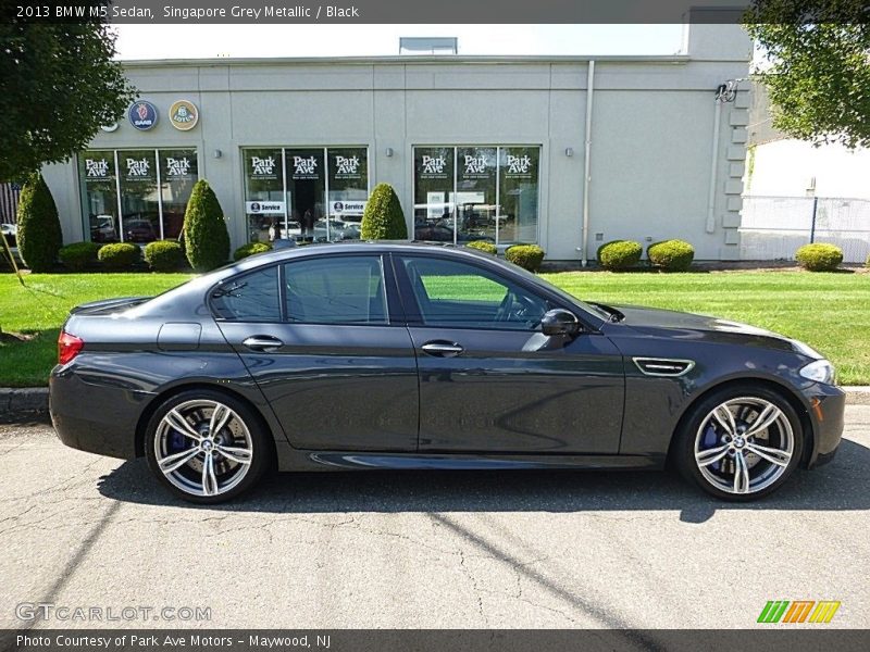 Singapore Grey Metallic / Black 2013 BMW M5 Sedan