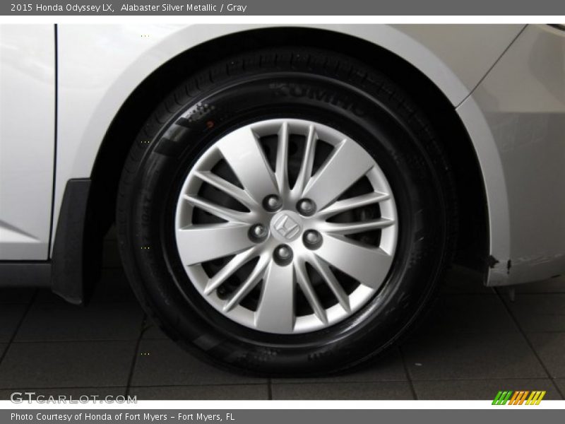 Alabaster Silver Metallic / Gray 2015 Honda Odyssey LX