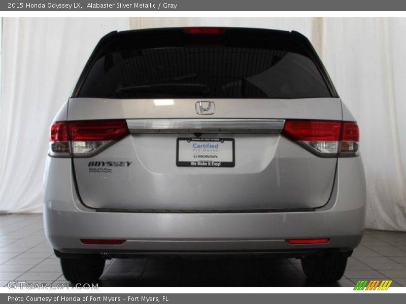 Alabaster Silver Metallic / Gray 2015 Honda Odyssey LX