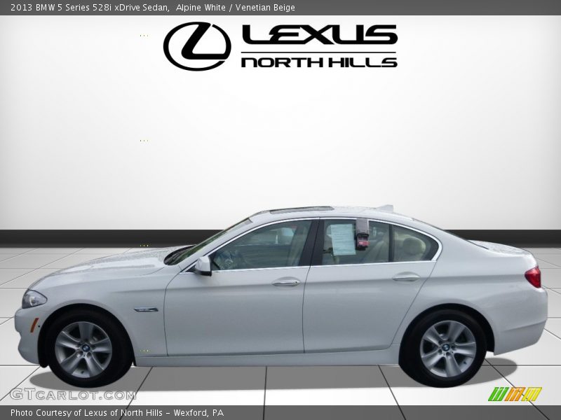 Alpine White / Venetian Beige 2013 BMW 5 Series 528i xDrive Sedan