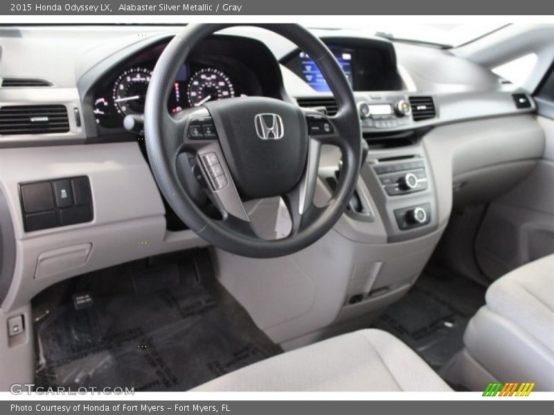 Alabaster Silver Metallic / Gray 2015 Honda Odyssey LX