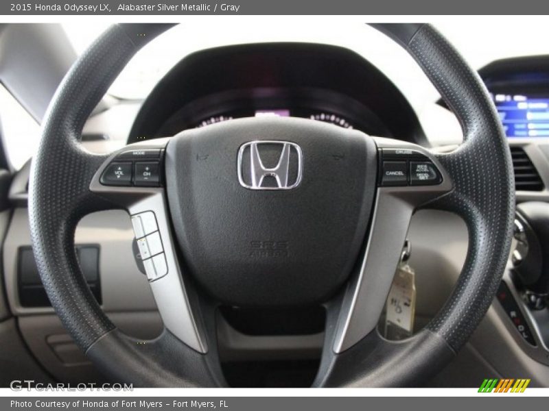 Alabaster Silver Metallic / Gray 2015 Honda Odyssey LX