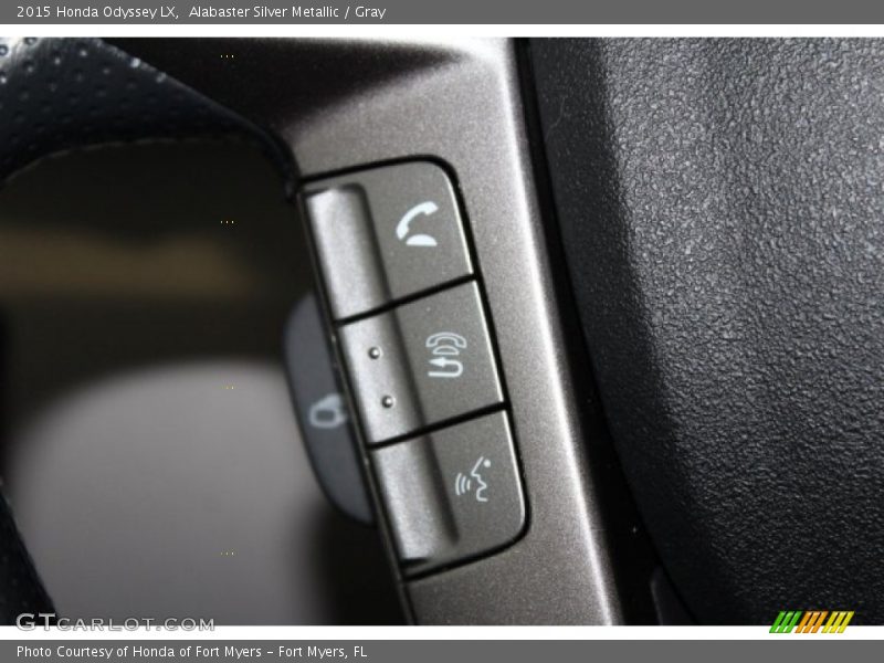 Alabaster Silver Metallic / Gray 2015 Honda Odyssey LX