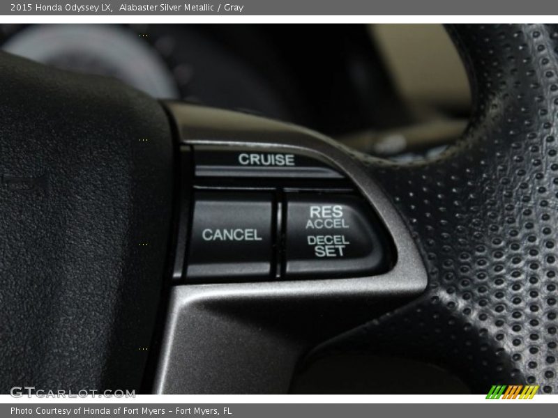 Alabaster Silver Metallic / Gray 2015 Honda Odyssey LX