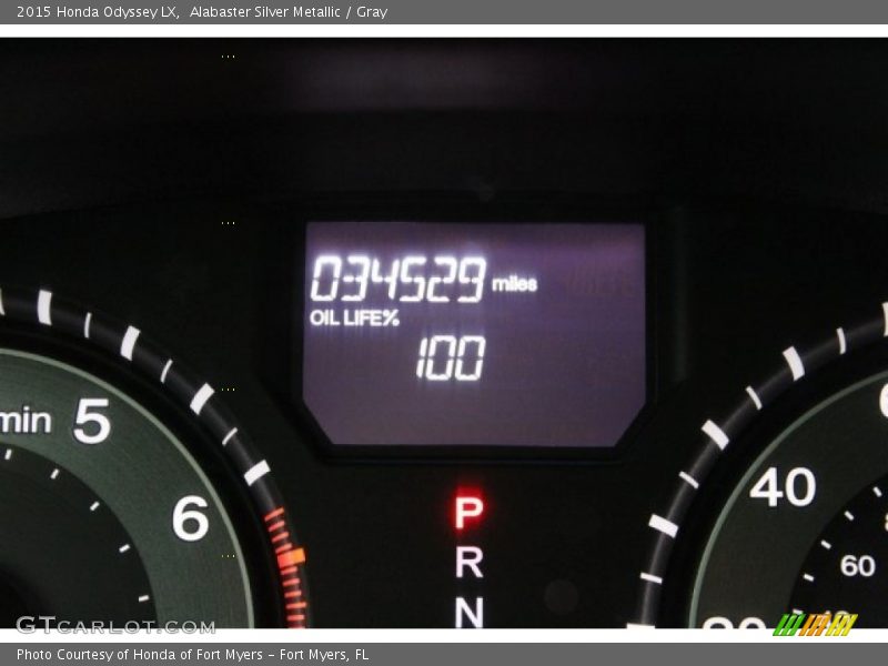 Alabaster Silver Metallic / Gray 2015 Honda Odyssey LX
