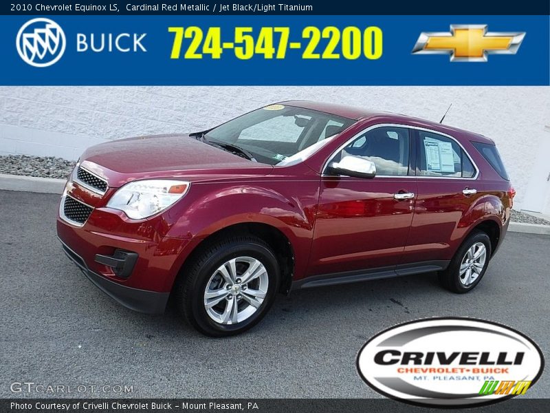 Cardinal Red Metallic / Jet Black/Light Titanium 2010 Chevrolet Equinox LS