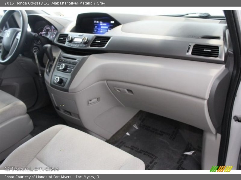 Alabaster Silver Metallic / Gray 2015 Honda Odyssey LX