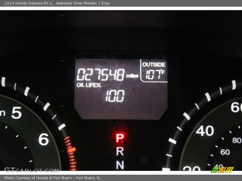 Alabaster Silver Metallic / Gray 2014 Honda Odyssey EX-L