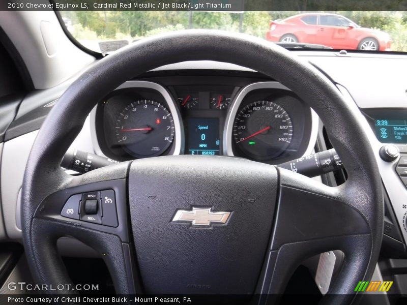 Cardinal Red Metallic / Jet Black/Light Titanium 2010 Chevrolet Equinox LS