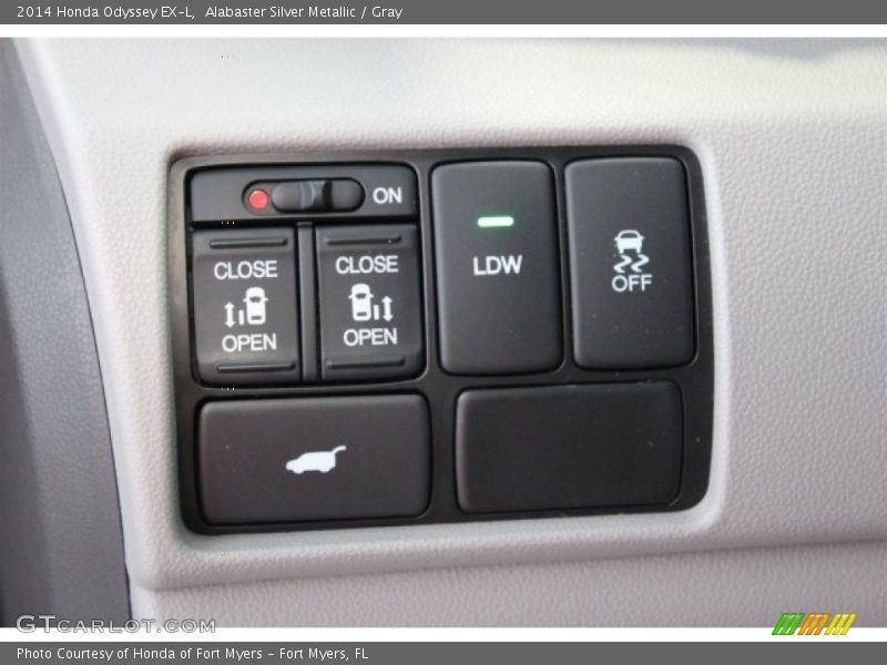 Alabaster Silver Metallic / Gray 2014 Honda Odyssey EX-L