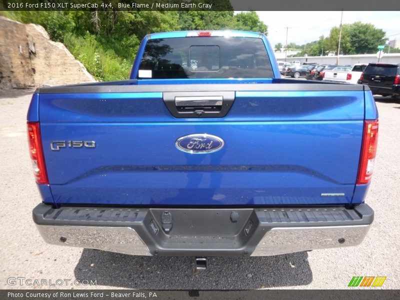 Blue Flame / Medium Earth Gray 2016 Ford F150 XLT SuperCab 4x4