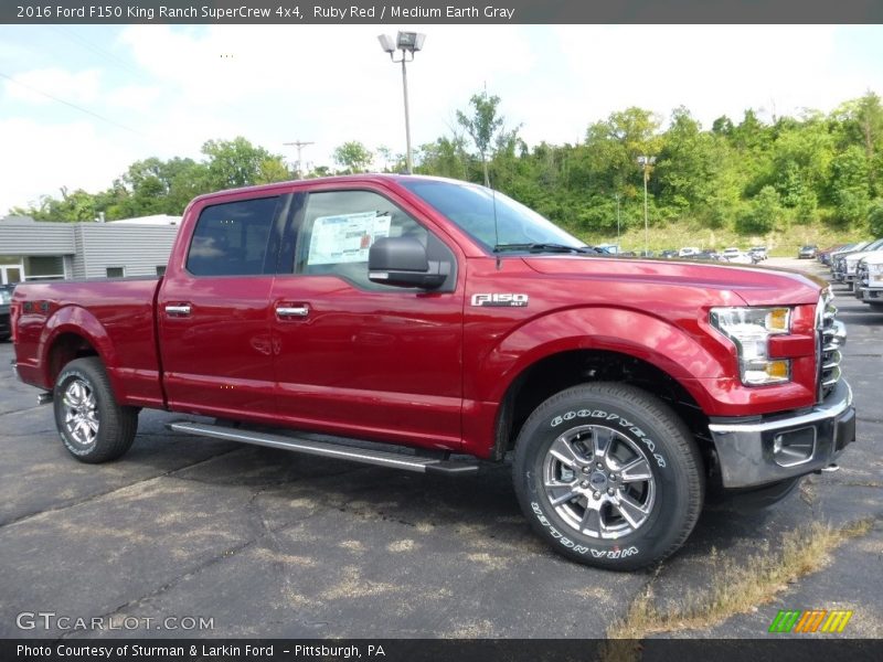 Ruby Red / Medium Earth Gray 2016 Ford F150 King Ranch SuperCrew 4x4