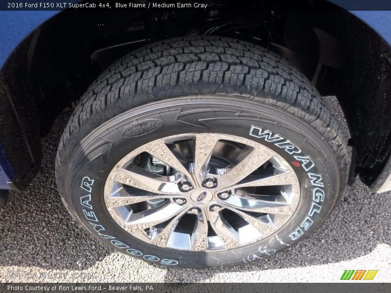 Blue Flame / Medium Earth Gray 2016 Ford F150 XLT SuperCab 4x4