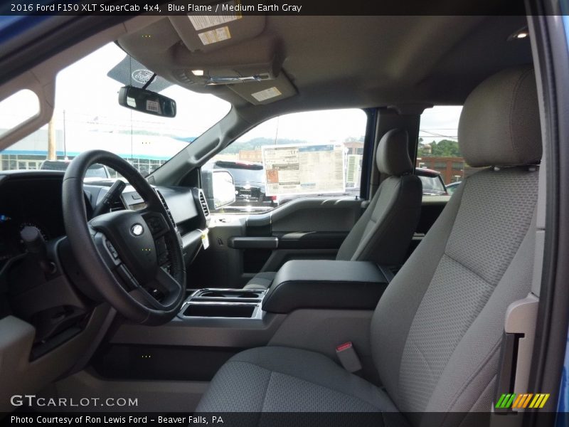 Blue Flame / Medium Earth Gray 2016 Ford F150 XLT SuperCab 4x4
