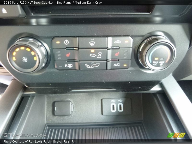 Blue Flame / Medium Earth Gray 2016 Ford F150 XLT SuperCab 4x4
