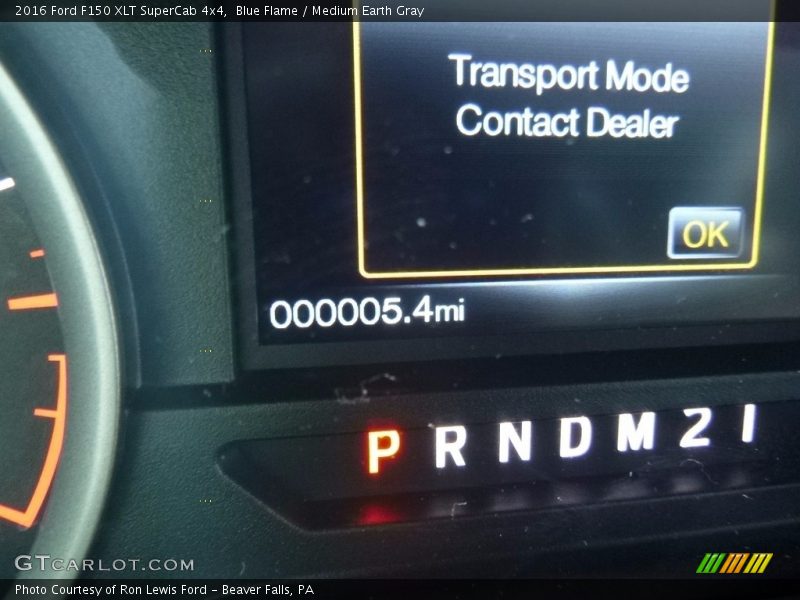 Blue Flame / Medium Earth Gray 2016 Ford F150 XLT SuperCab 4x4
