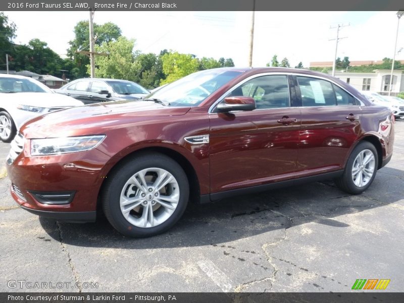 Bronze Fire / Charcoal Black 2016 Ford Taurus SEL AWD