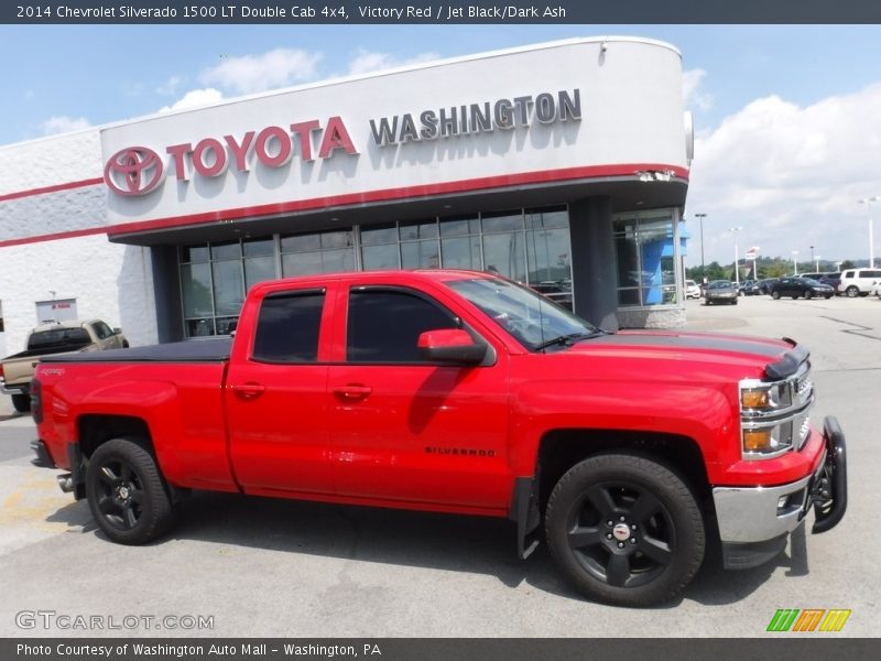 Victory Red / Jet Black/Dark Ash 2014 Chevrolet Silverado 1500 LT Double Cab 4x4