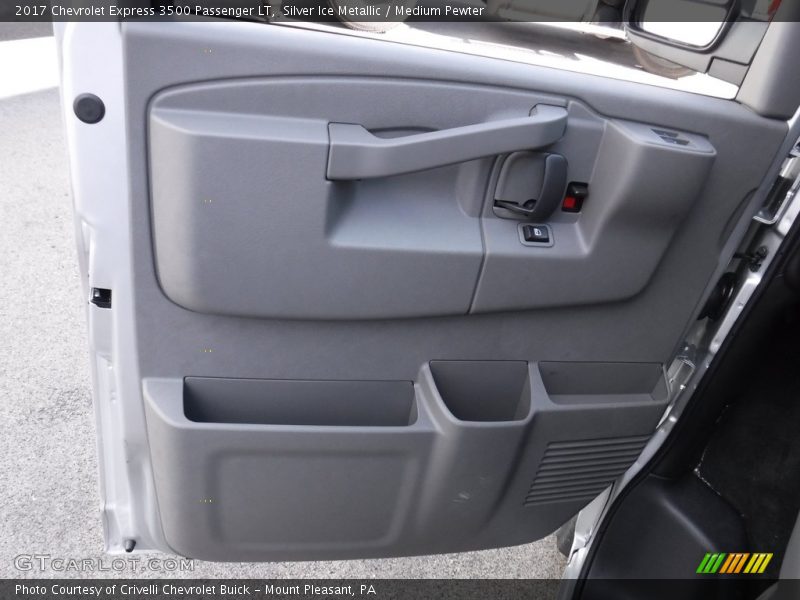 Silver Ice Metallic / Medium Pewter 2017 Chevrolet Express 3500 Passenger LT