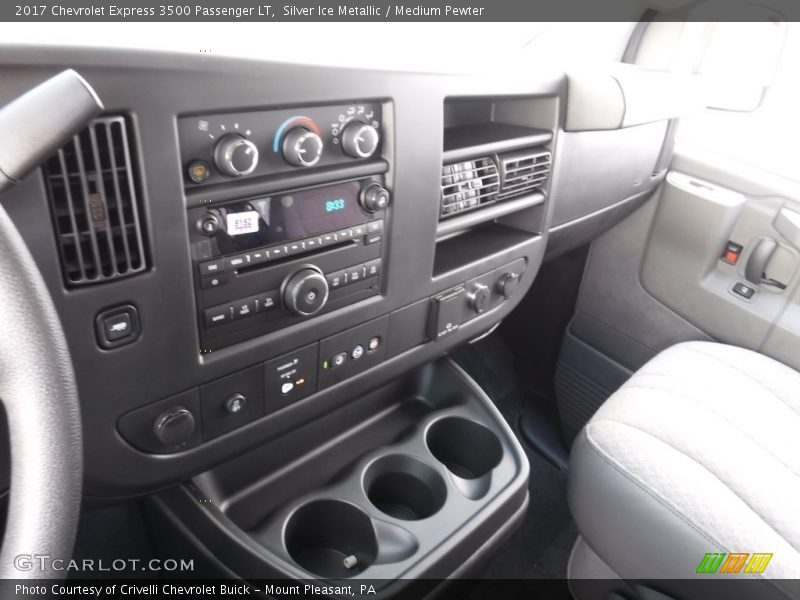 Silver Ice Metallic / Medium Pewter 2017 Chevrolet Express 3500 Passenger LT