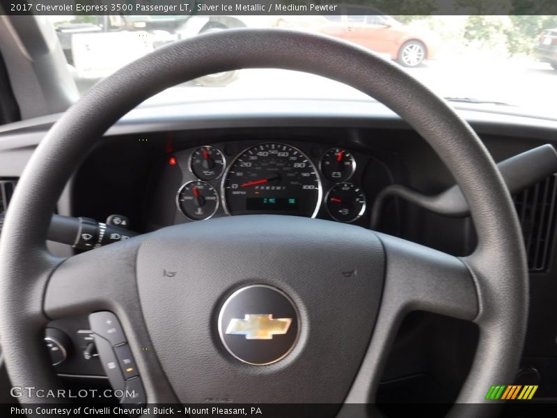 Silver Ice Metallic / Medium Pewter 2017 Chevrolet Express 3500 Passenger LT