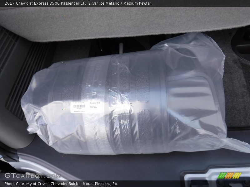 Silver Ice Metallic / Medium Pewter 2017 Chevrolet Express 3500 Passenger LT