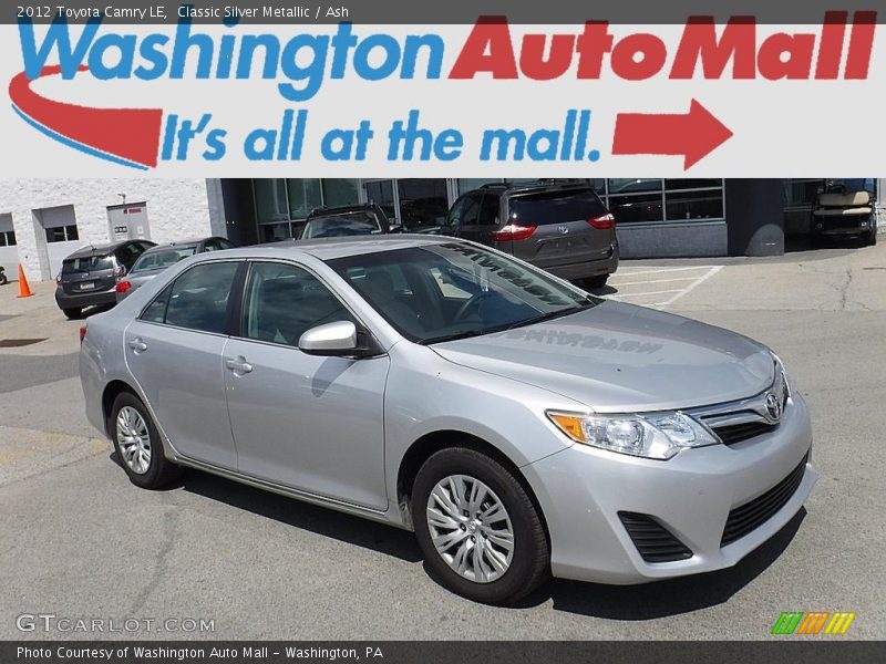 Classic Silver Metallic / Ash 2012 Toyota Camry LE