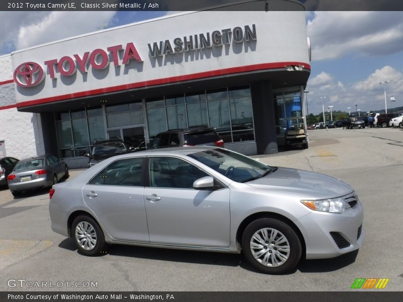 Classic Silver Metallic / Ash 2012 Toyota Camry LE