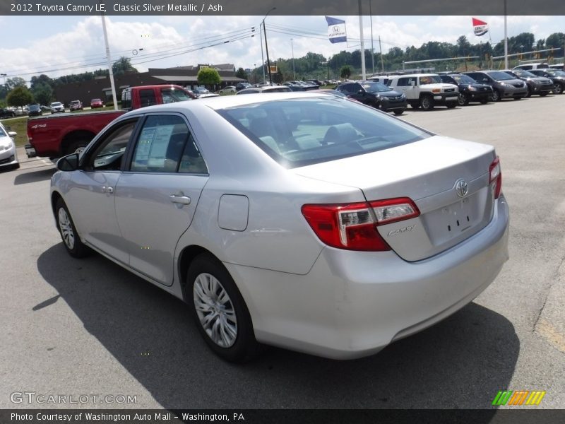 Classic Silver Metallic / Ash 2012 Toyota Camry LE