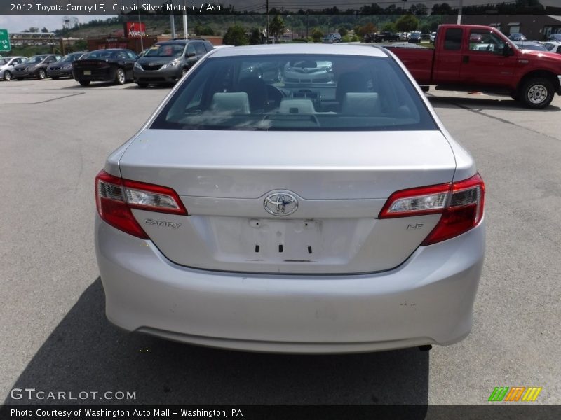 Classic Silver Metallic / Ash 2012 Toyota Camry LE