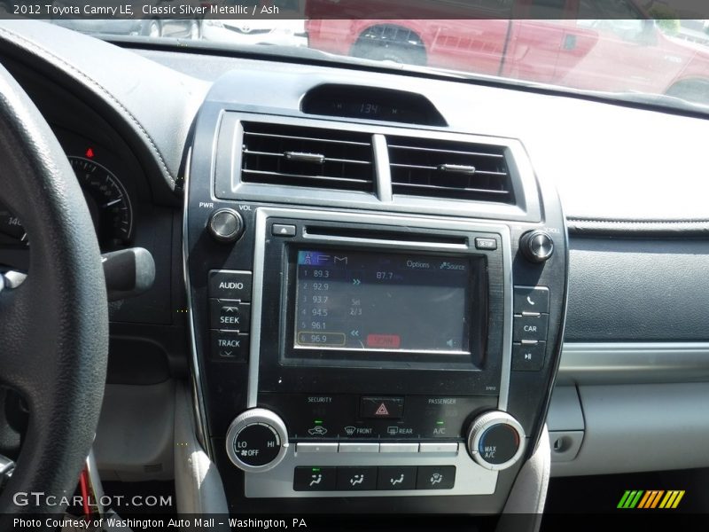 Classic Silver Metallic / Ash 2012 Toyota Camry LE