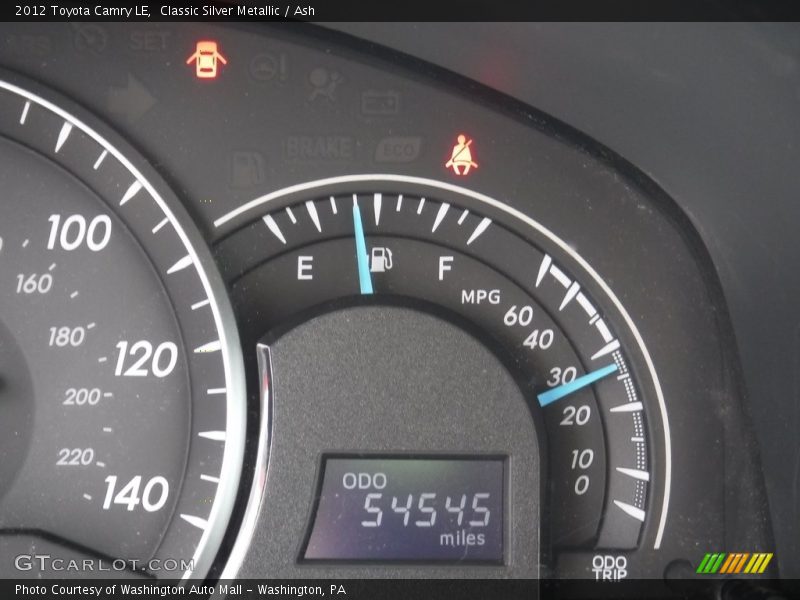 Classic Silver Metallic / Ash 2012 Toyota Camry LE