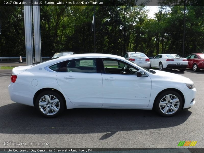 Summit White / Jet Black/Dark Titanium 2017 Chevrolet Impala LS