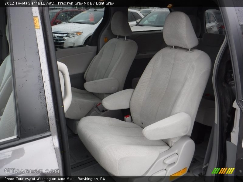 Predawn Gray Mica / Light Gray 2012 Toyota Sienna LE AWD