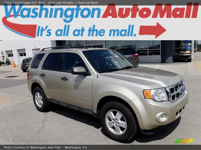 Gold Leaf Metallic / Charcoal Black 2012 Ford Escape XLT 4WD