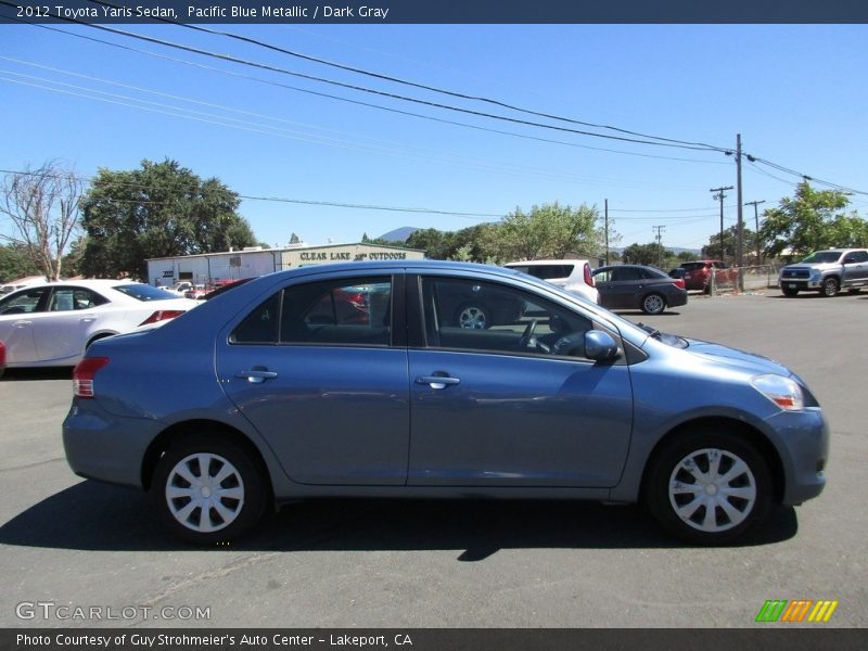 Pacific Blue Metallic / Dark Gray 2012 Toyota Yaris Sedan
