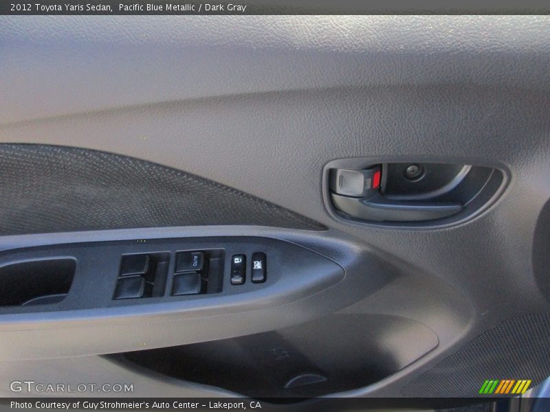 Pacific Blue Metallic / Dark Gray 2012 Toyota Yaris Sedan